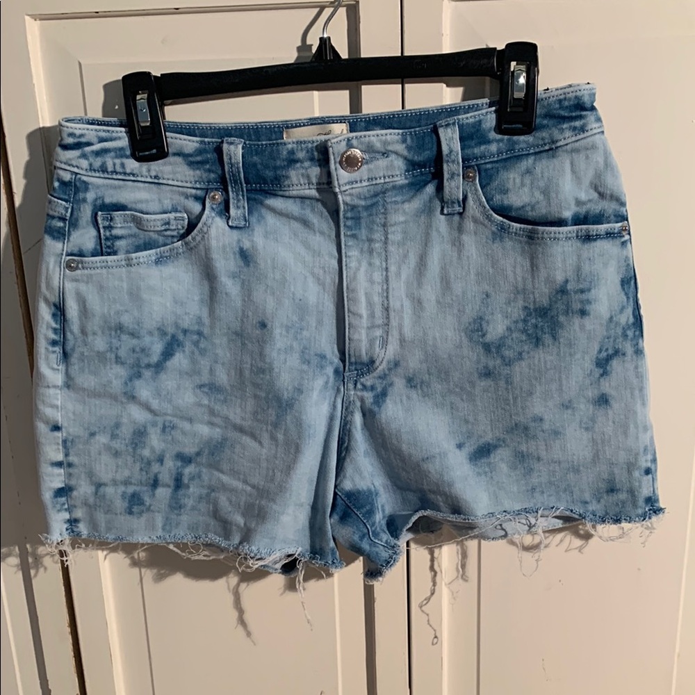 Universal Thread Blue Jean Shorts Distressed Cut-Offs EUC